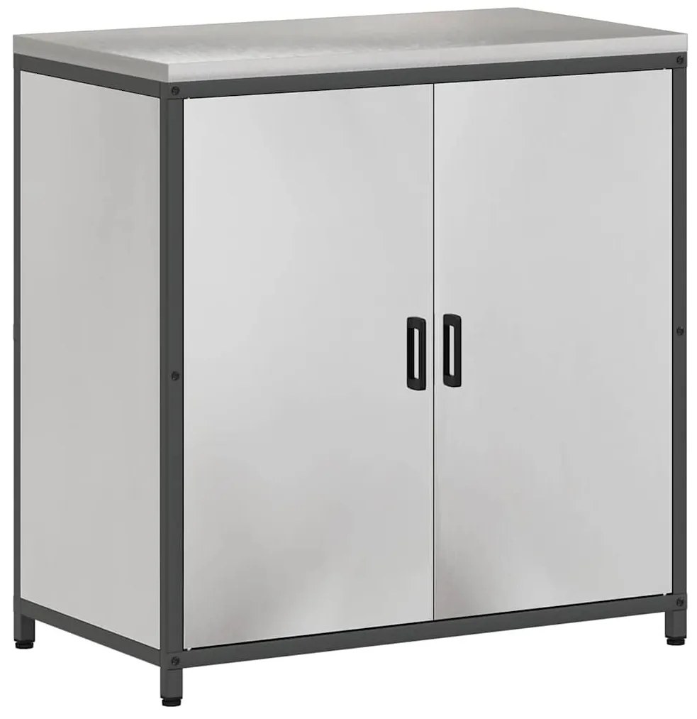 Konyhai Tároló Készlet polcokkal 3 pcs Ezüst 240 x 50 x 92 cm