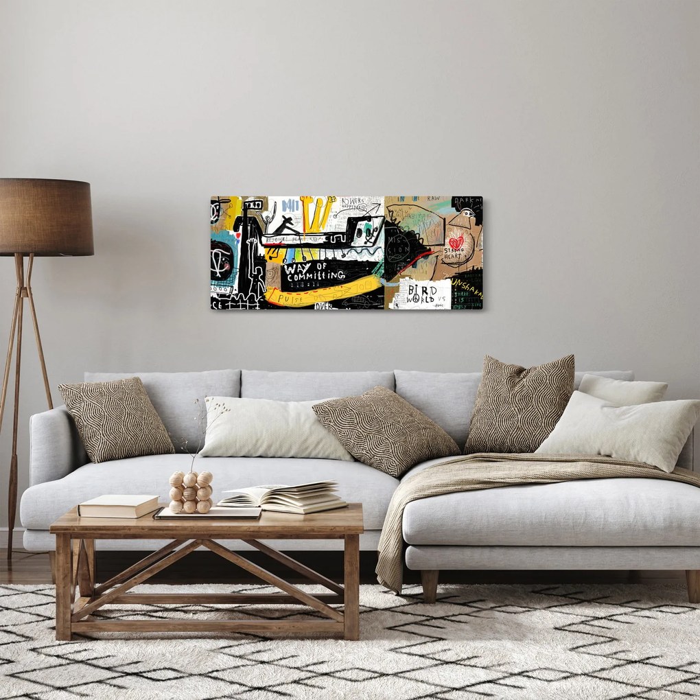 Festmény - Graffiti (120x50 cm)