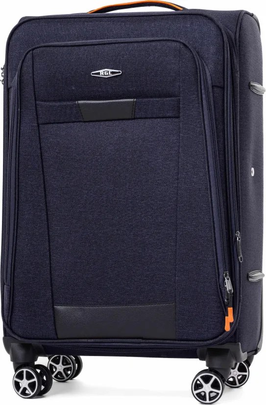 Sötétkék textil kabinbőrönd „Navigator” - méret M