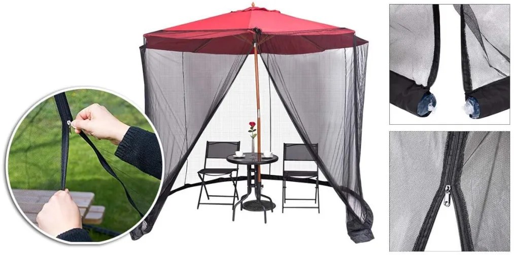 Szúnyogháló napernyőre