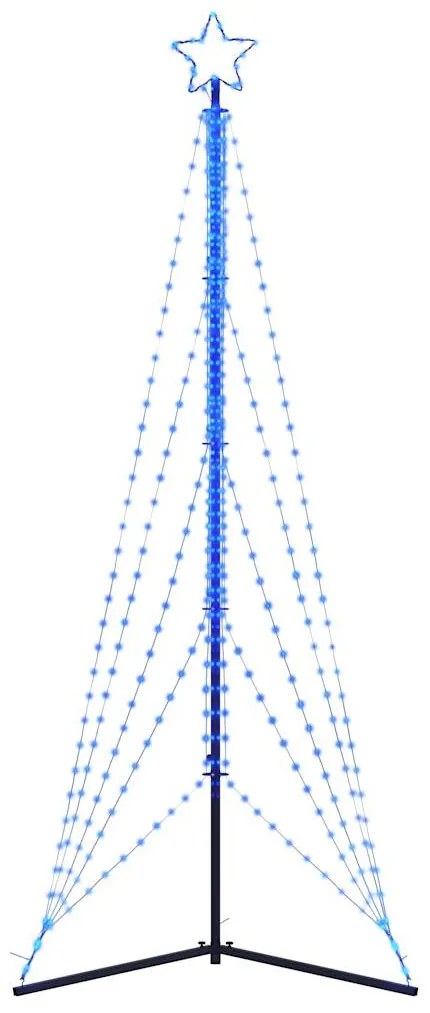 kék LED karácsonyfa 525 LED 302 cm