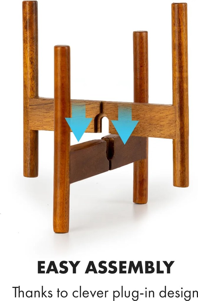 Fox & Fern Thorn, virágcserép, állvánnyal, 50-es évek stílusa, 2 méret