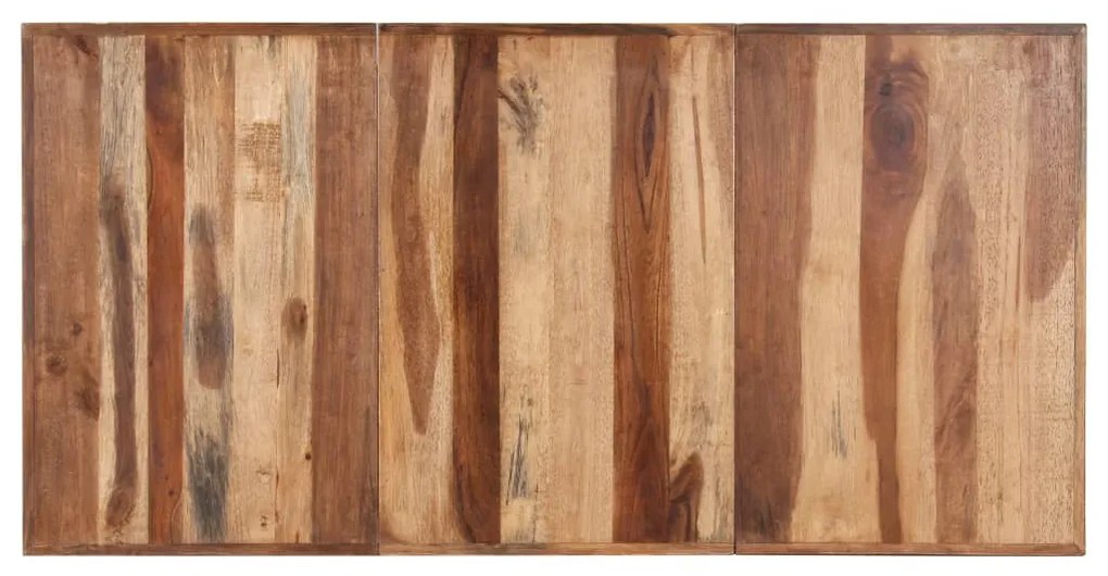 Tömör fa étkezőasztal mézszínű felülettel 180 x 90 x 75 cm