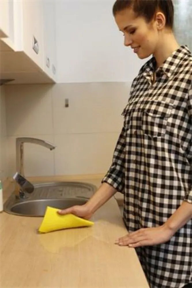 Szivacskendő, 3 db, VILEDA, sárga (KHTV58)