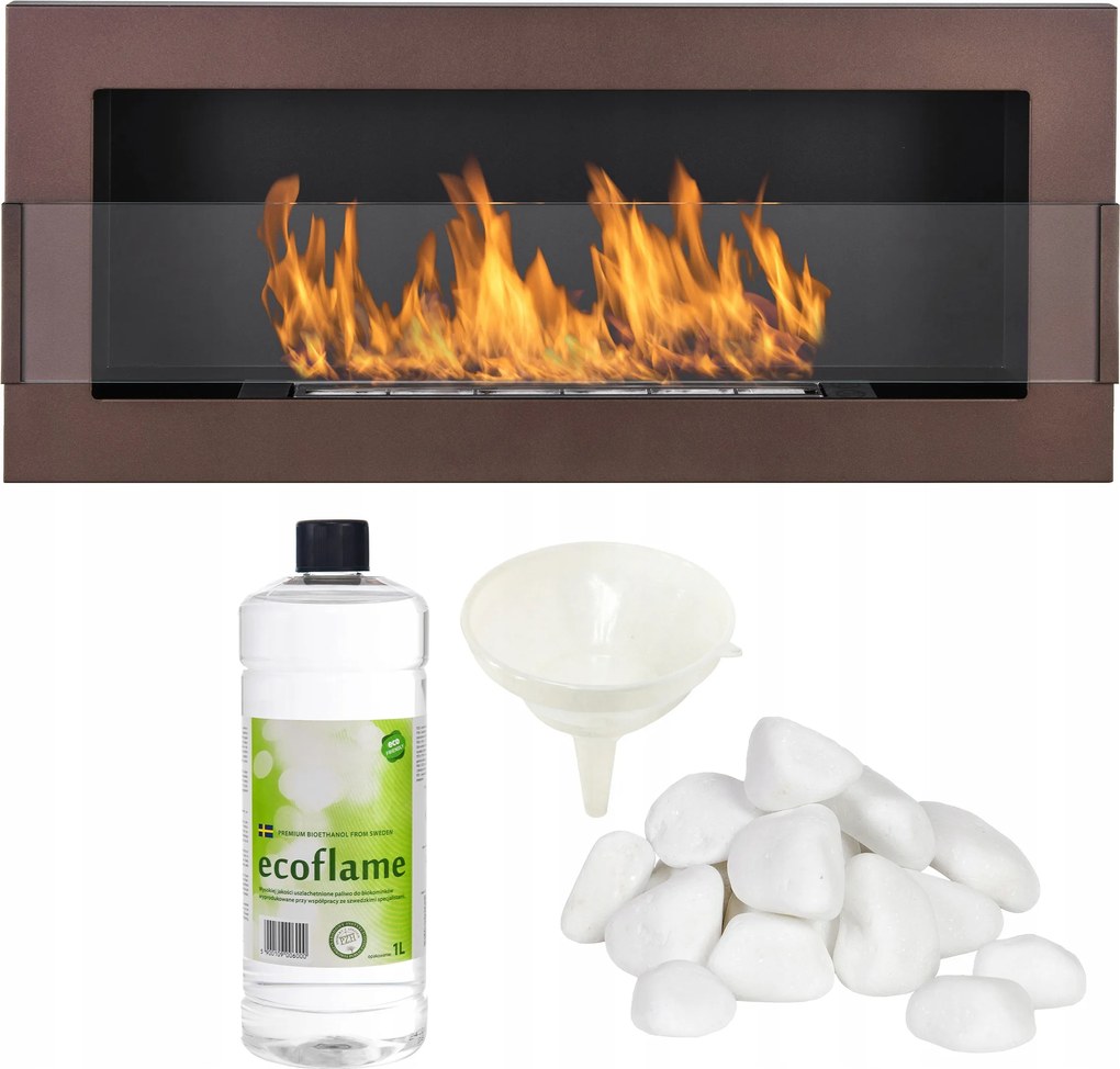 Biokandalló barna 90x40 üveggel Biztonságos