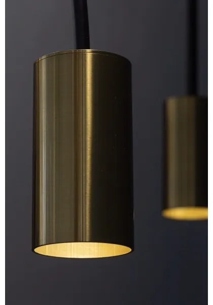 Klausen 111039 - Csillár zsinóron ARCADE 1xGU10/5W/230V fekete/arany