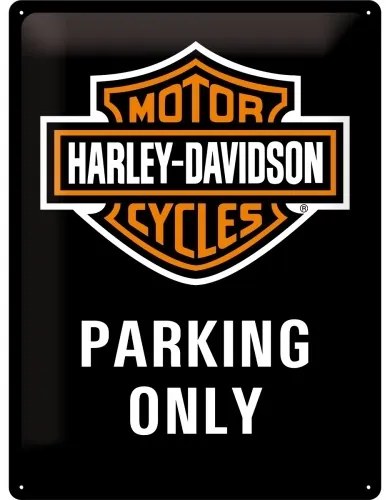 Fém tábla Harley Davidson - Parking Only