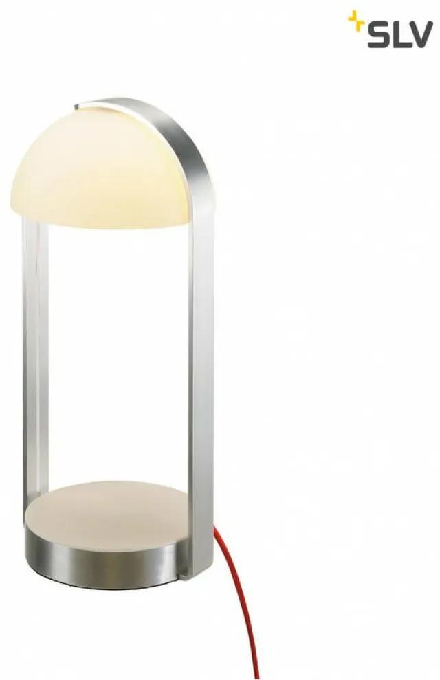 BRENDA ezüst-fehér LED asztali lámpa