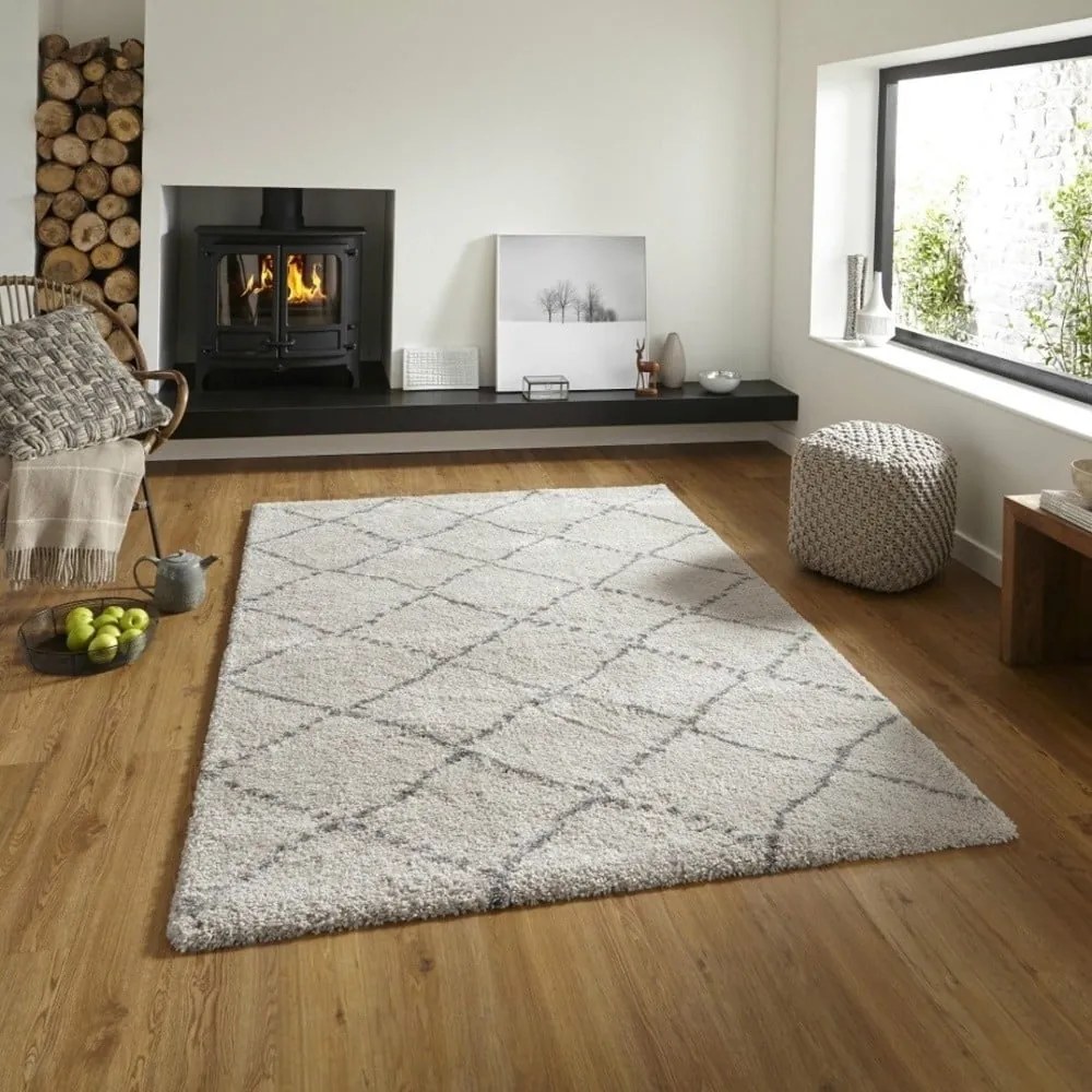 Royal Nomadic krémfehér-szürke szőnyeg, 160 x 230 cm - Think Rugs