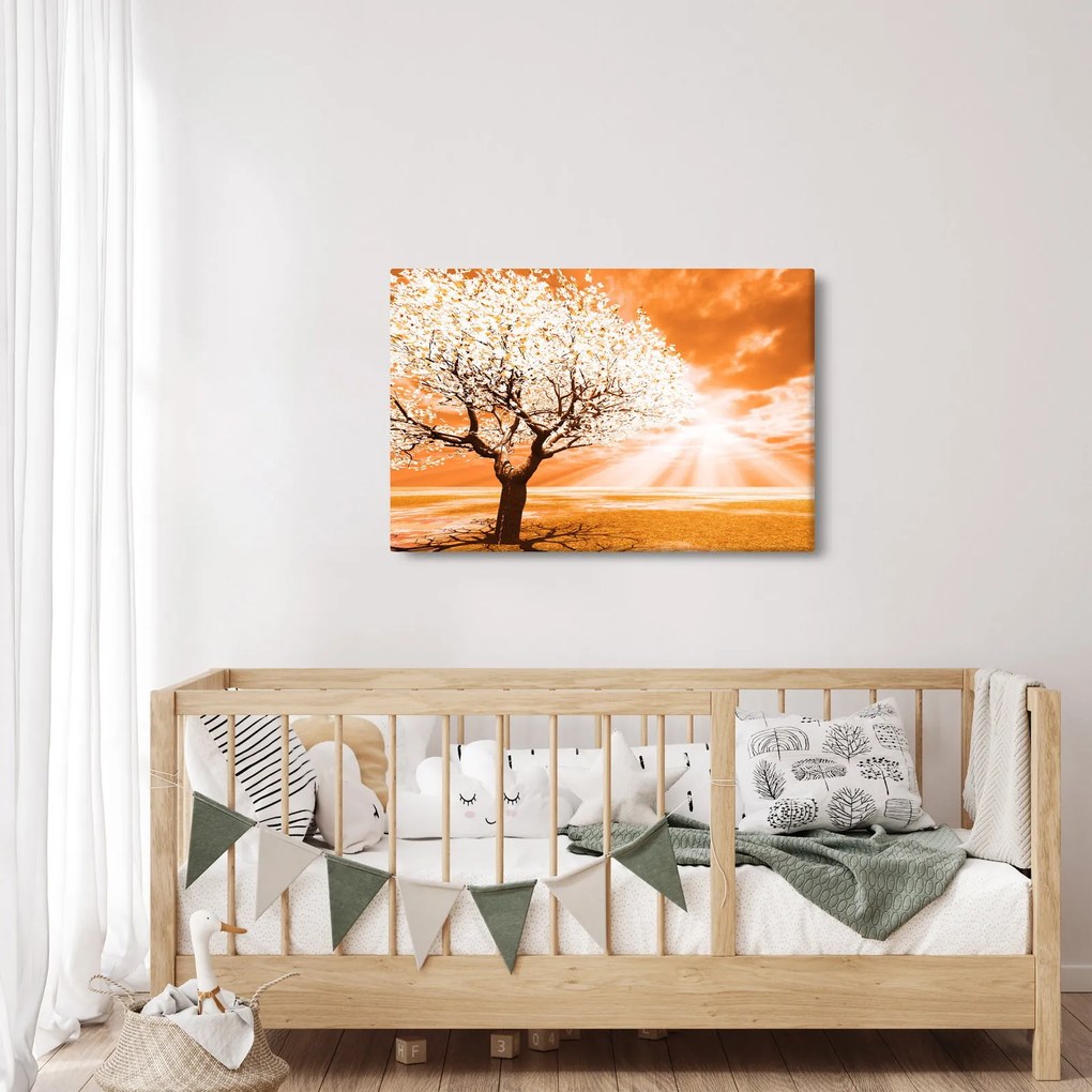 Narancssárga fa képe (90x60 cm)