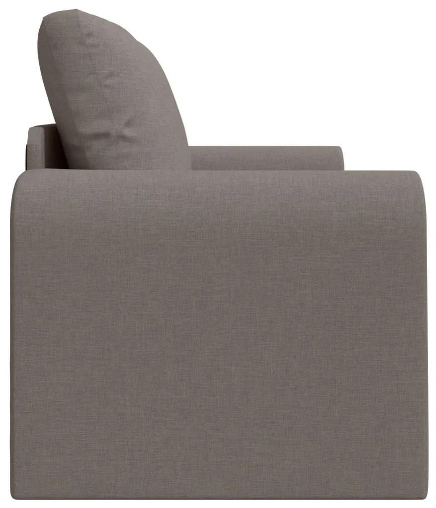 Padló kanapéágy 2 az 1-ben Taupe 148x71x83 cm szövet
