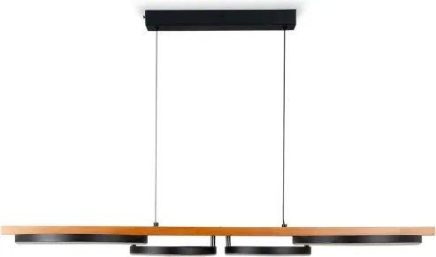 BRILAGI - PLANK kábelen függesztett LED csillár LED/35W/230V 4000K 30x100 cm fa
