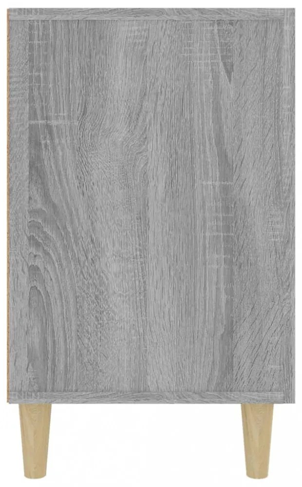 szürke sonoma színű szerelt fa tálalószekrény 100 x 36 x 60 cm