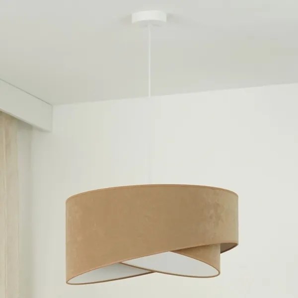 Brilagi - LED Csillár zsinóron LYRA 1xE27/15W/230V barna/fehér