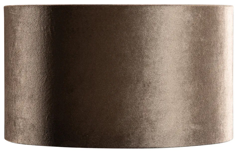 Bársony lámpabúra barna, arany belsejével 35/35/20