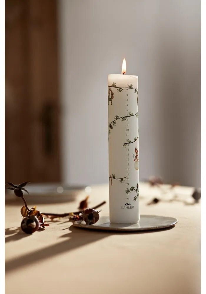 Gyertya karácsonyi mintával, égési idő 56 ó Hammershøi Christmas 2025 – Kähler Design