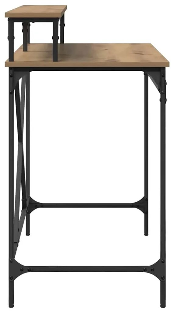 vidaXL Asztal Artisan tölgy 100 x 50 x 90 cm Faanyag