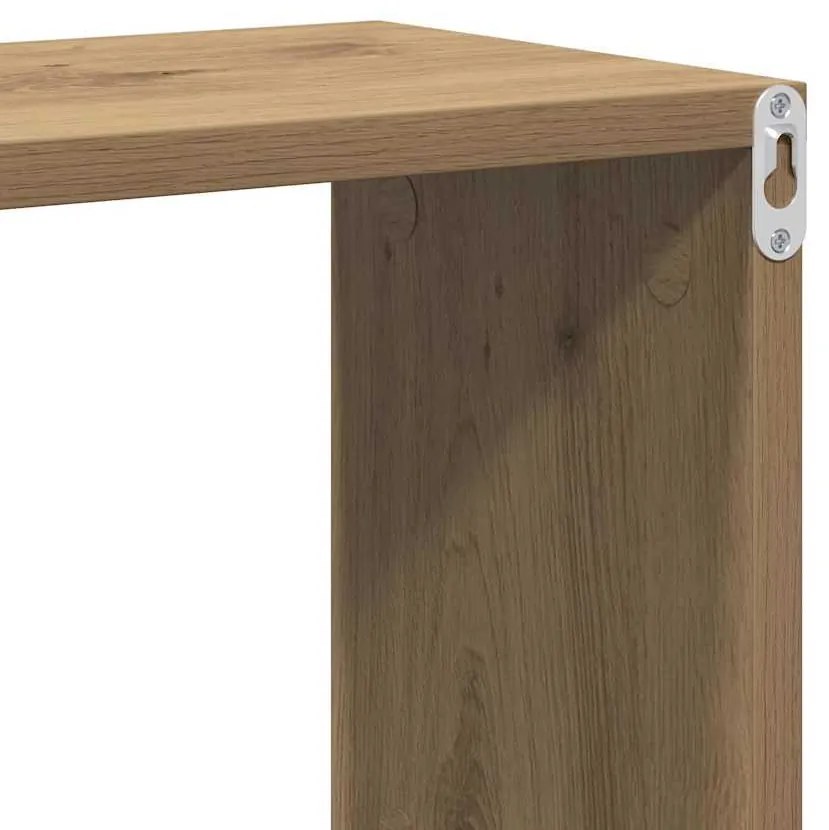 Fali Polc polcokkal kézműves tölgy 100 x 20 x 53 cm Faanyag