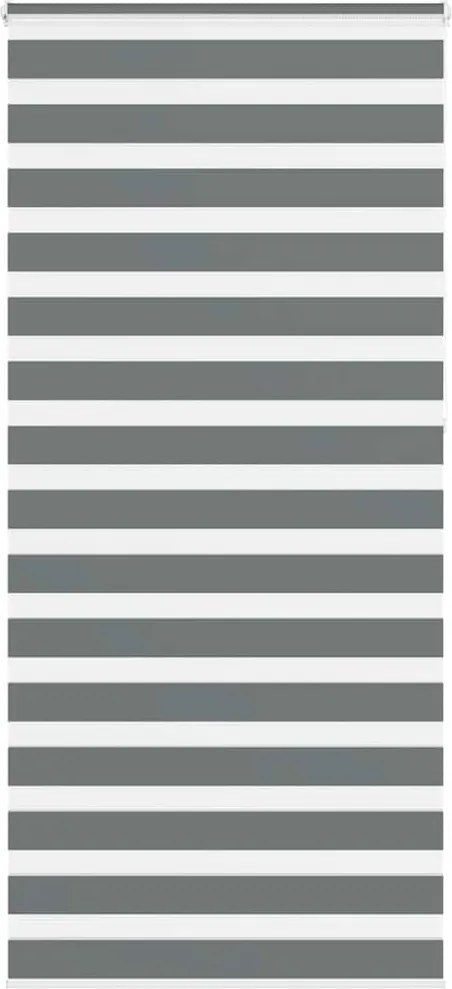 vidaXL zebrafüggönnyel sötét szürke szövetszélesség 105,9cm poliészter