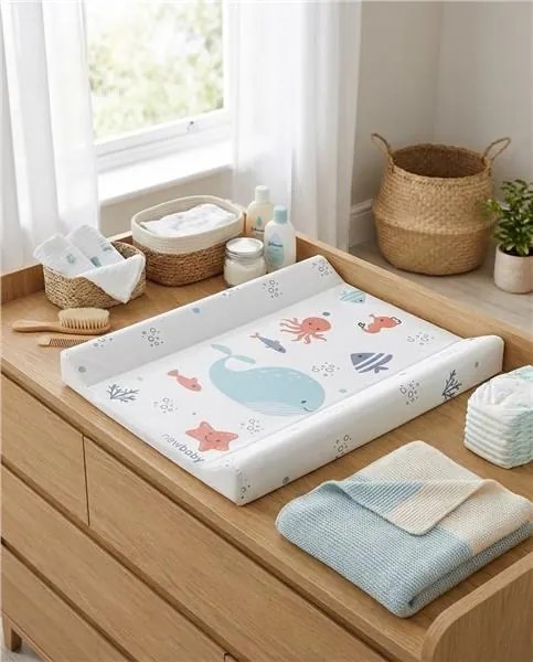 Pelenkázó lap puha New Baby Ocean 49x70cm