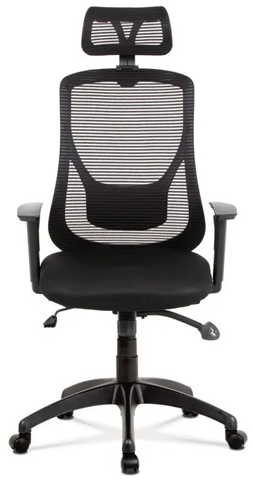 Fekete Hálós Irodai Szék, Szinkron Mechanikával. KA-A186 BK