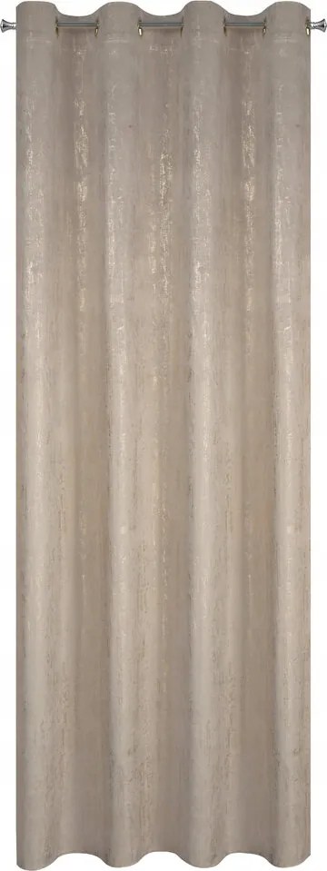 Dara 140x250 Eurofirany bársony függöny, bézs