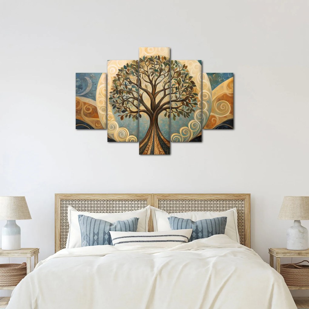 Kép – Életfa és spirálok (150x105 cm)