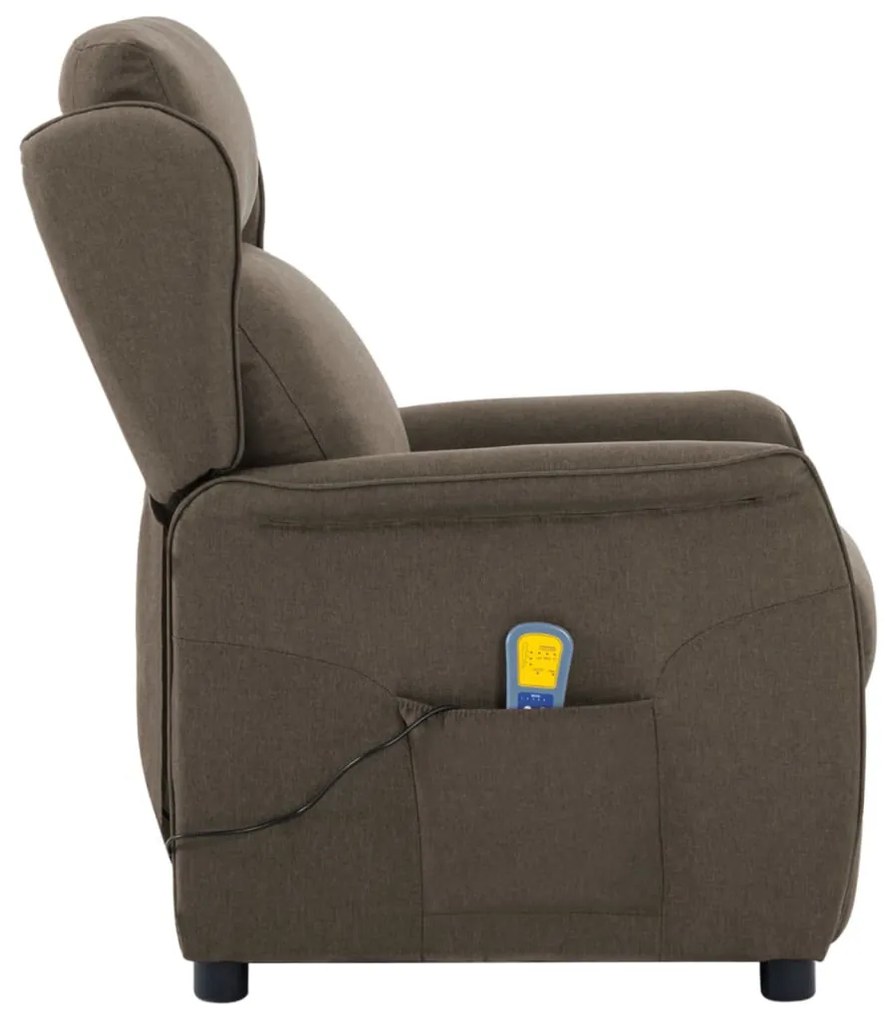 Masszázsszék párnával Tópszínű 67.5 x 93.5 x 101.5 cm szövet