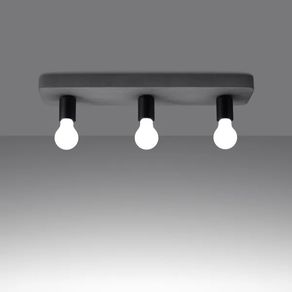 Sollux  SL.1158 - Spotlámpa TAVO 3xE27/15W/230V beton