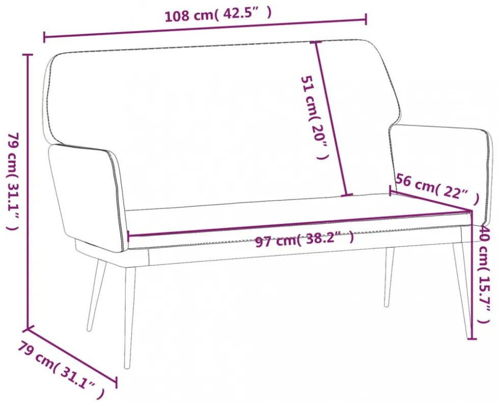 sötétzöld bársonypad 108x79x79 cm