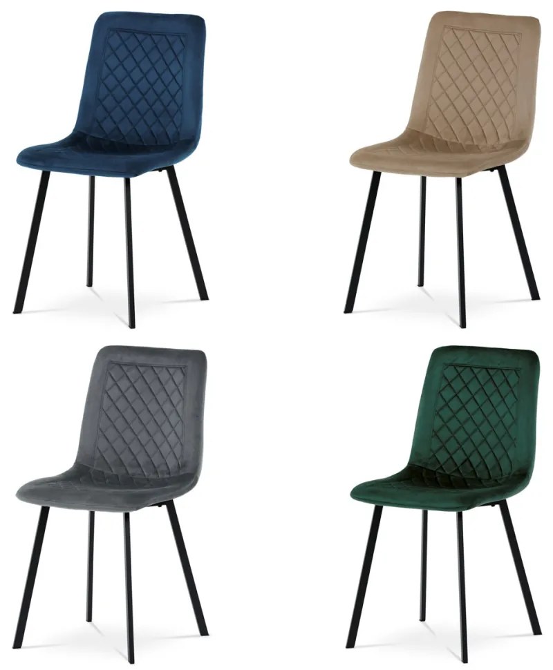 Scaun tapițat cu material din catifea de culoare cappuccino. DCL-973