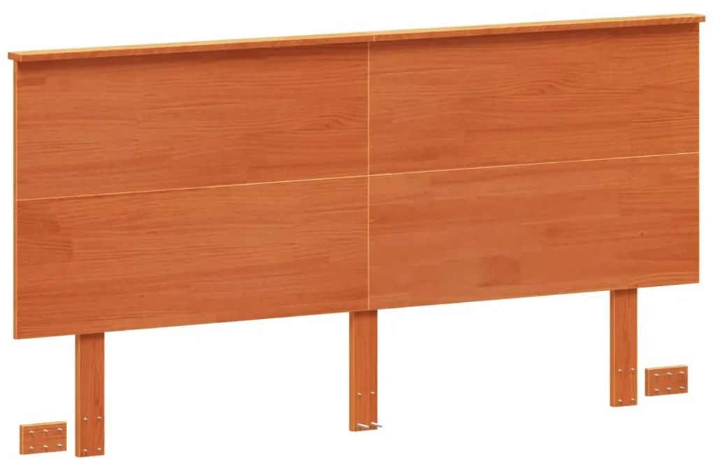 viaszbarna tömör fenyőfa fejtámla 160 cm