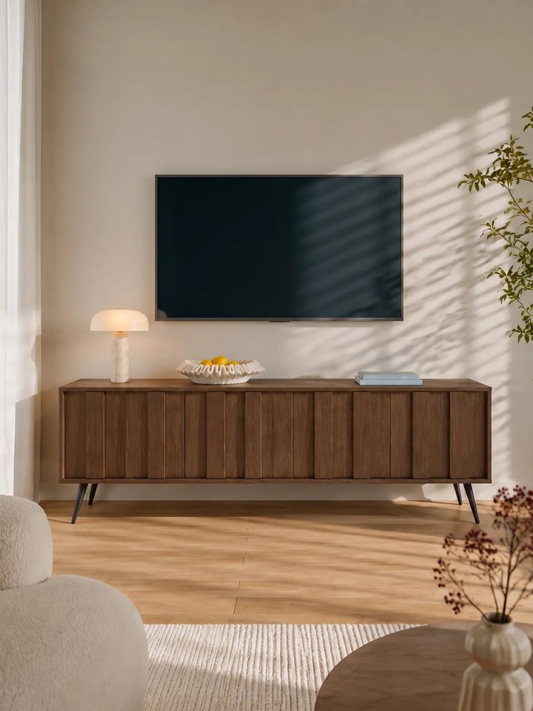 Flaro világítású TV szekrény 184 cm - dunin tölgy