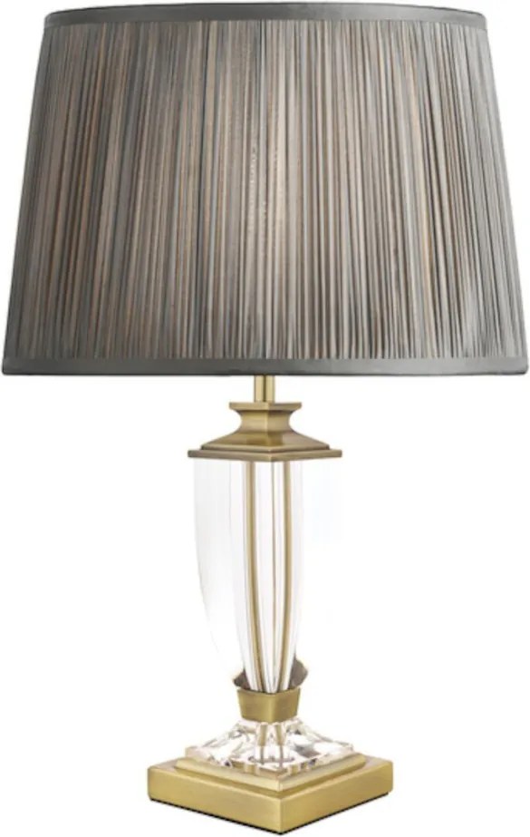 LAURA ASHLEY 3688771-Q CARSON Kristály Asztali lámpa Antik sárgaréz, Fehér B22 IP20