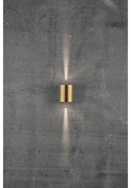 Nordlux - LED kültéri fali lámpa CANTO 2xLED/6W/230V IP44 sárgaréz