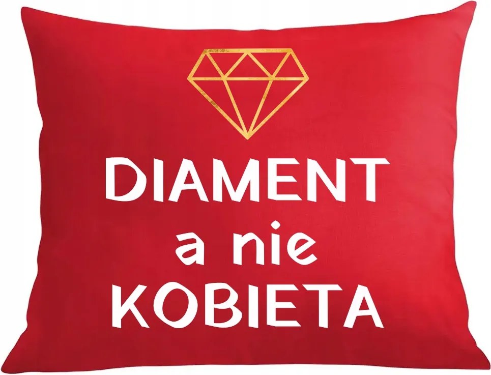 Párna párnahuzat Ajándék Valentin nap Születésnap Gyémánt nem Nő