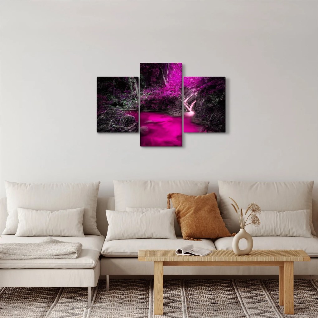 Kép - Rózsaszín erdő (90x60 cm)