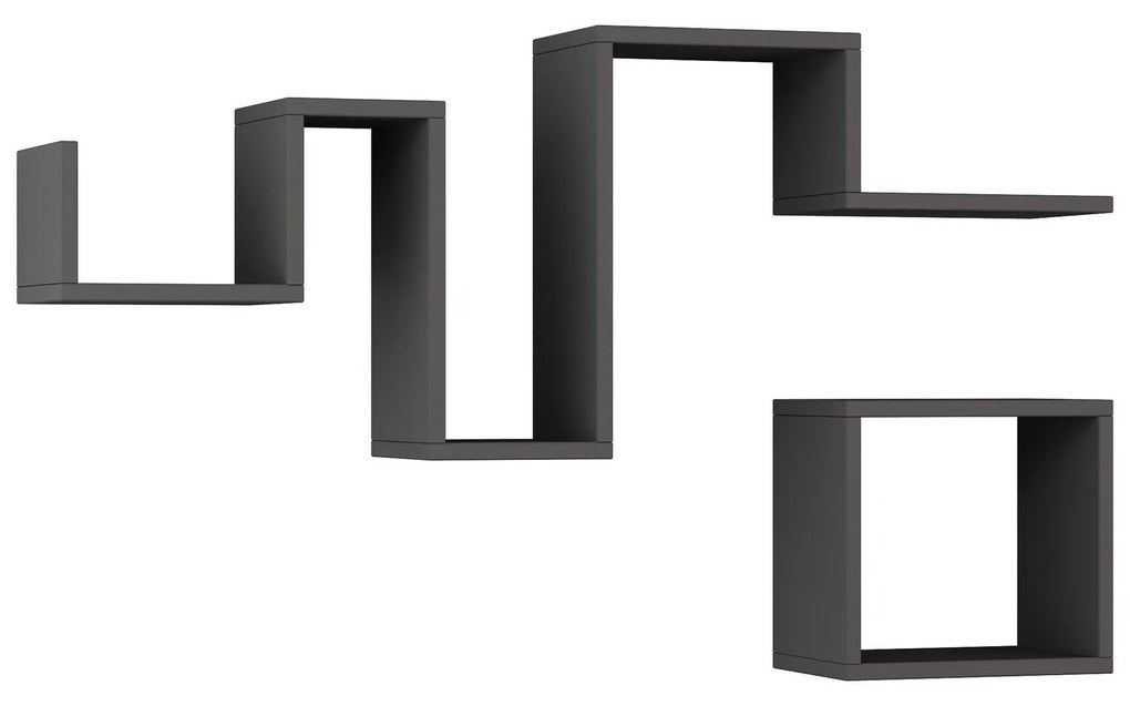 Fali polc Follow - Anthracite