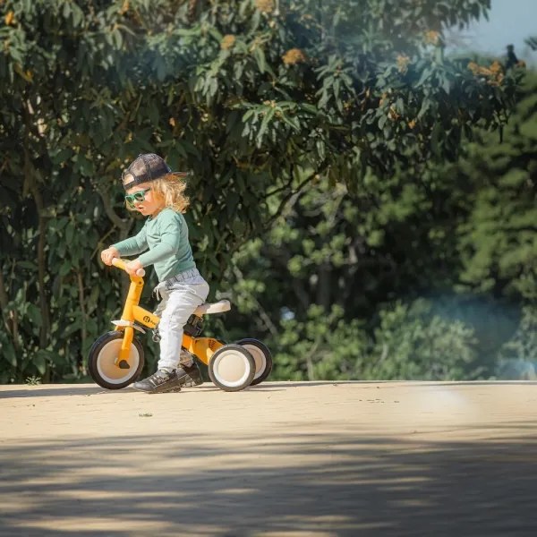 PETITE&amp;MARS - Gyermek tricikli 5in1 TURBO Intense Ochre