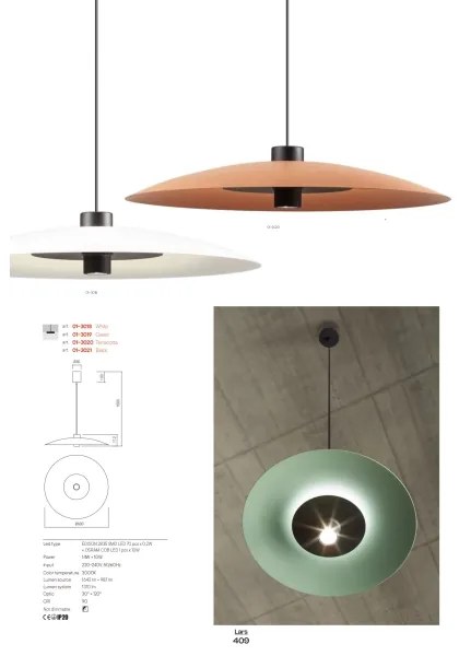 Redo 01-3019-LED Kábeles csillár LARS LED/14W/230V+LED/10W átm. 60 cm CRI90 zöld