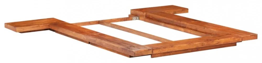 japán stílusú tömör akácfa futon ágykeret 100 x 200 cm