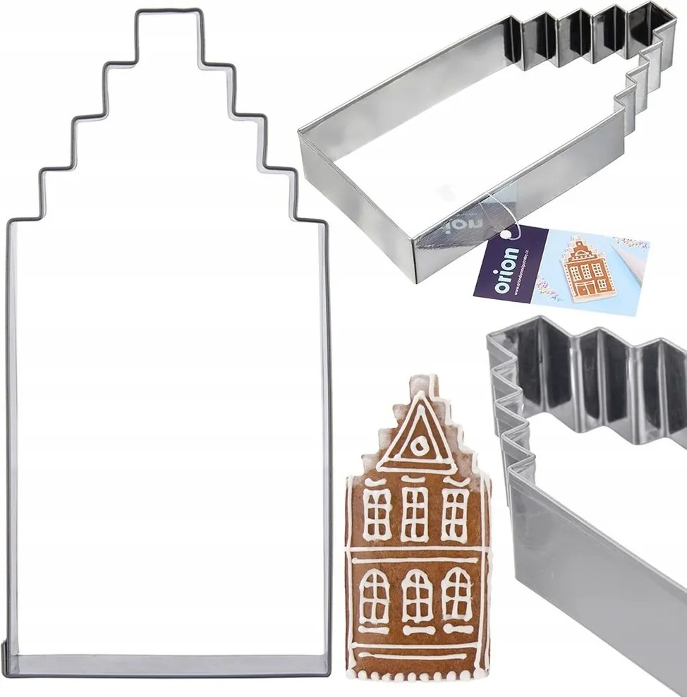 Lyukasztó Házikó Épület keksz lyukasztó forma mézeskalács keksz