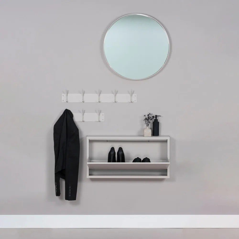 Szürke-bézs fém fali fogas Fusion – Spinder Design