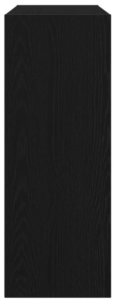 Fekete Tölgy Konzolasztal 105x30x80 cm Műanyag