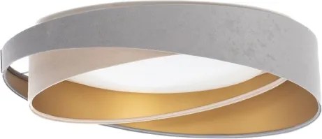 LED, fényerőszabályozható mennyezeti lámpa SM. GALAXY M. 24W/230V átm. 55 cm szürke/bézs/arany + távirányító