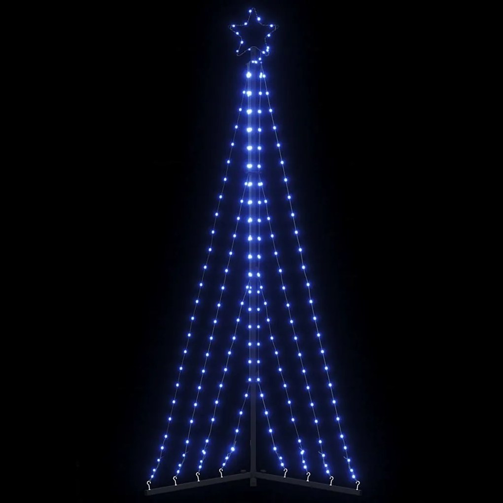 kék LED karácsonyfa 339 LED 187 cm