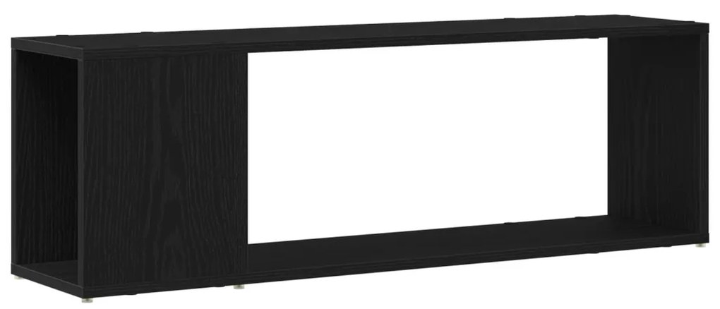 Könyvespolc Fekete Tölgy 100x24x32 cm Műanyag