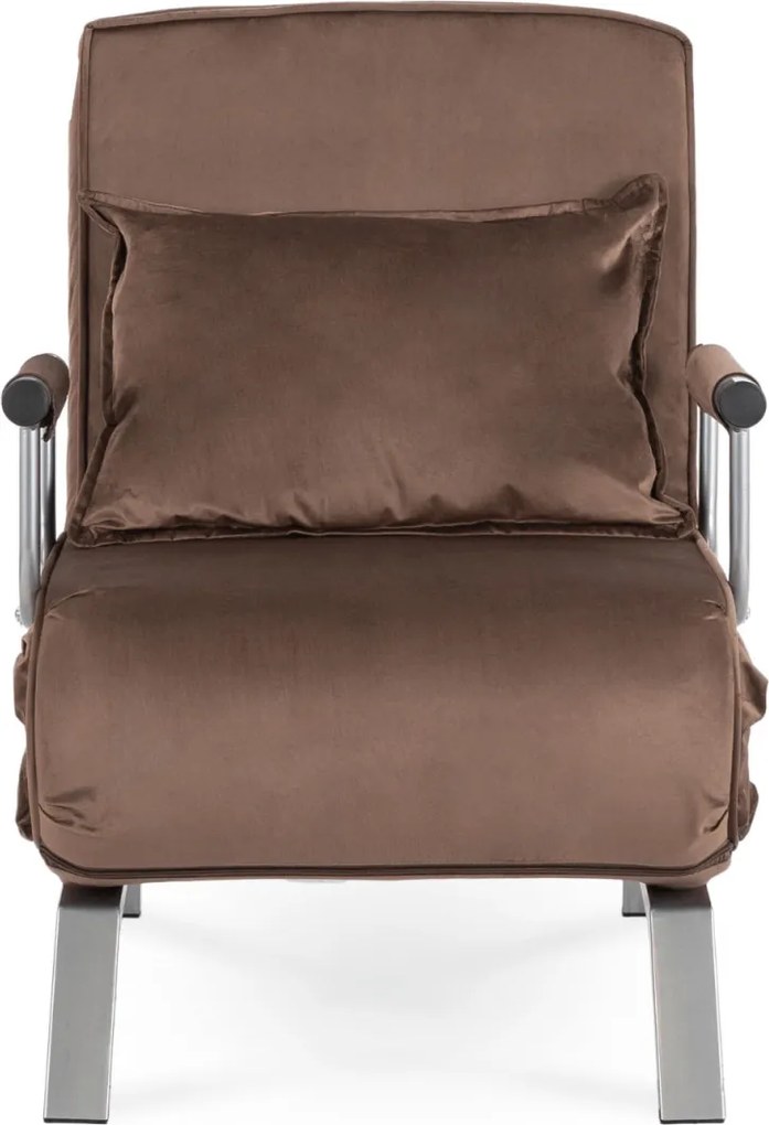 Dönthető fotel barna bársony kárpittal – BART