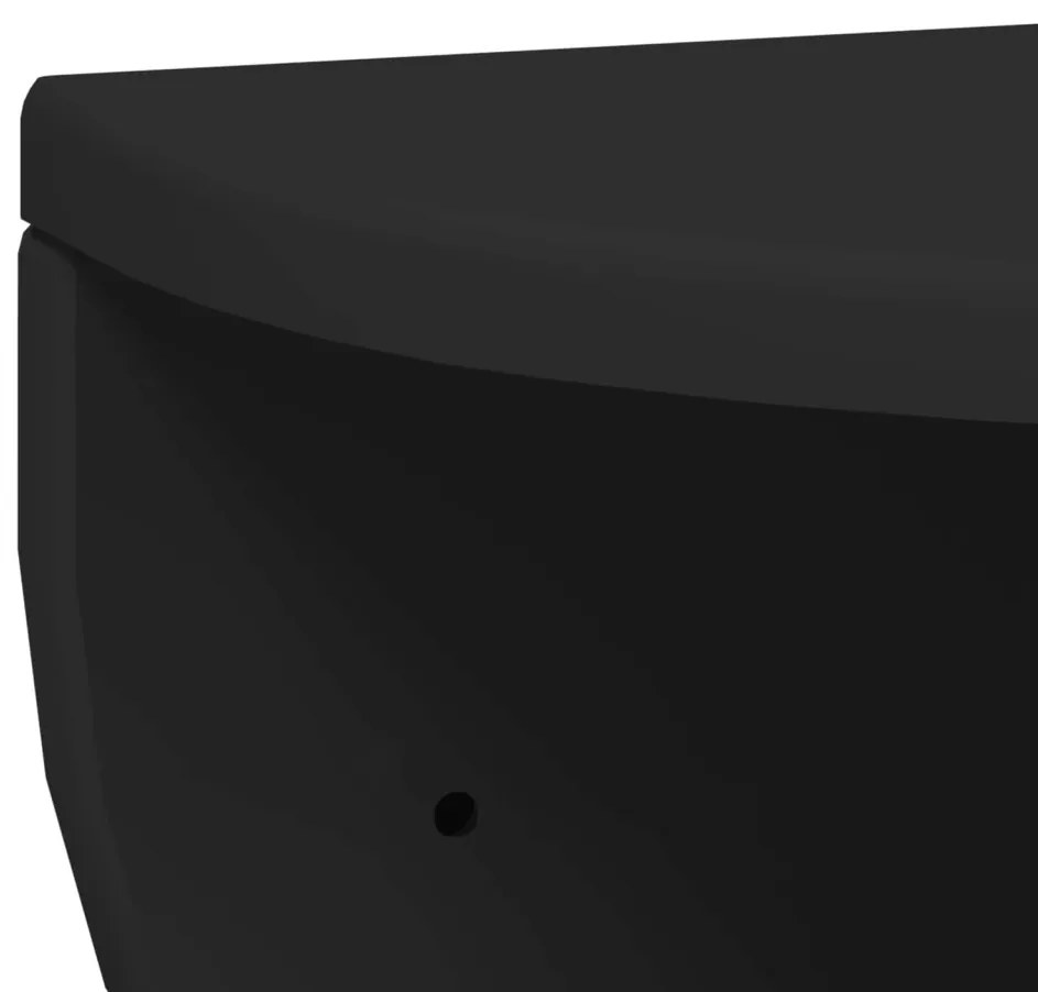 vidaXL Falpolc Falra szerelhető 2 pcs Fekete 38 x 19 x 19 cm Faanyag