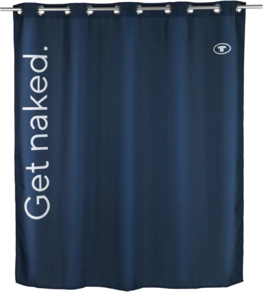 Zuhanyfüggöny Sötétkék 200 x 180 CM Minimalista Fürdőszoba